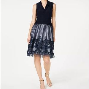 Navy cocktail dress